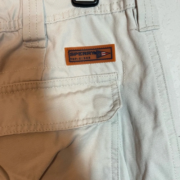 Men’s Sperry Cream Color Cargo Shorts Size 32 - Picture 5 of 6